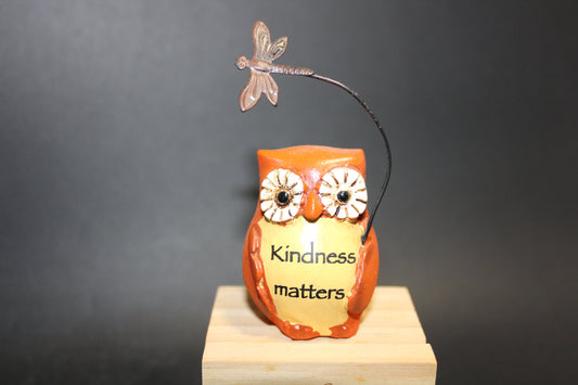 Owl - with inspirational message (orange)